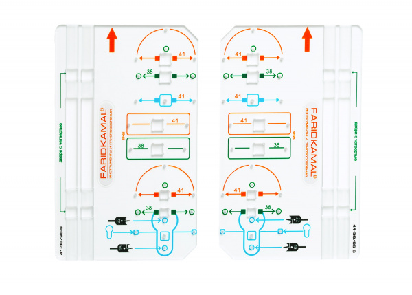Карта присадки ручек дверей (без механизма) 41-38/96-s