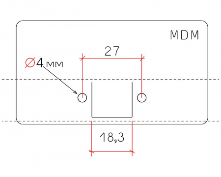 Плитка разметки МДМ 27х18,3 (маленькая)